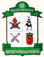 Logo eines Wappen der Polizei Bremen Kampfmittelräumdienst