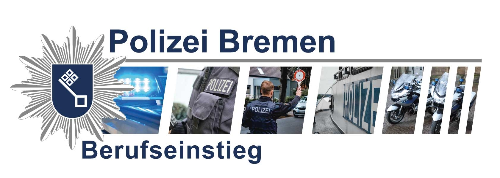 Grafik zeigt eine Werbefoto der Polizei Bremen zum Berufseinstieg