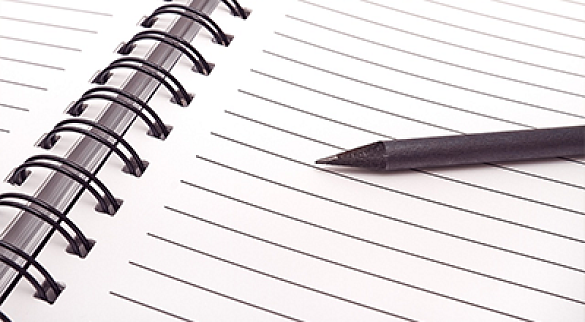 Notizblock mit Stift 
