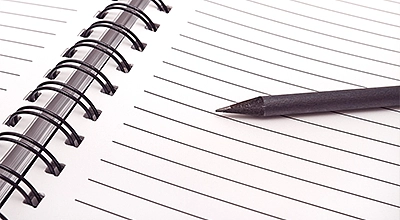 Notizblock mit Stift 
