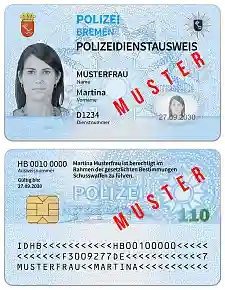 Bild des neuen Dienstausweises