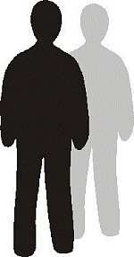 das Bild zeigt den Schatten von zwei Personen