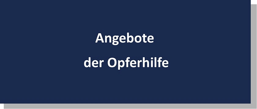 Angebote der Opferhilfe
