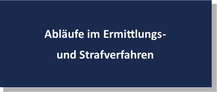 Abläufe im Ermittlungs- und Strafverfahren