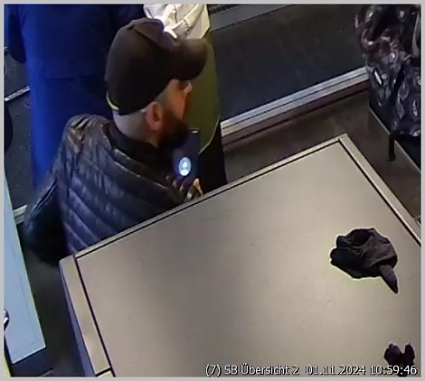 Abbildung eines unbekannten Tatverd&auml;chtigen