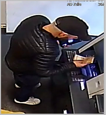 Abbildung eines unbekannten Tatverd&auml;chtigen