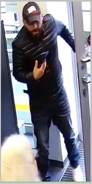 Abbildung eines unbekannten Tatverd&auml;chtigen