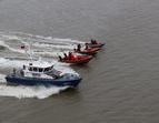 Bild zeigt die Polizei Boote Visura, Bremen 20, Bremen 10 und Bremen 30