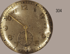 Asservat 304: Zifferblatt einer Uhr ohne Markenbezeichnung