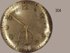 Asservat 304: Zifferblatt einer Uhr ohne Markenbezeichnung