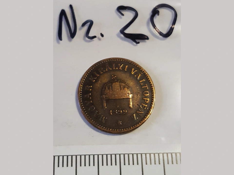 M&uuml;nze Nummer 20: Magyar Kiralyi Valtopenz 1899