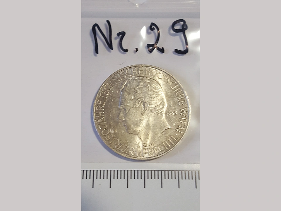 M&uuml;nze Nummer 29: 150 Jahre Technische Hochschule Wien / Prechtl
