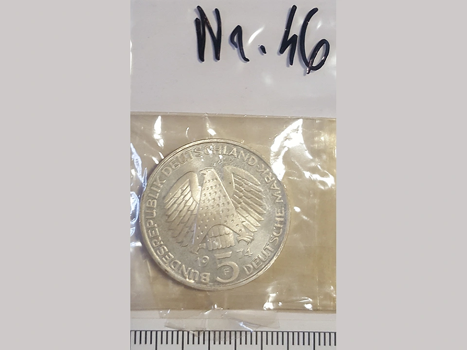 M&uuml;nze Nummer 46: Bundesrepublik Deutschland / 5 Deutsche Mark / 1974 / F