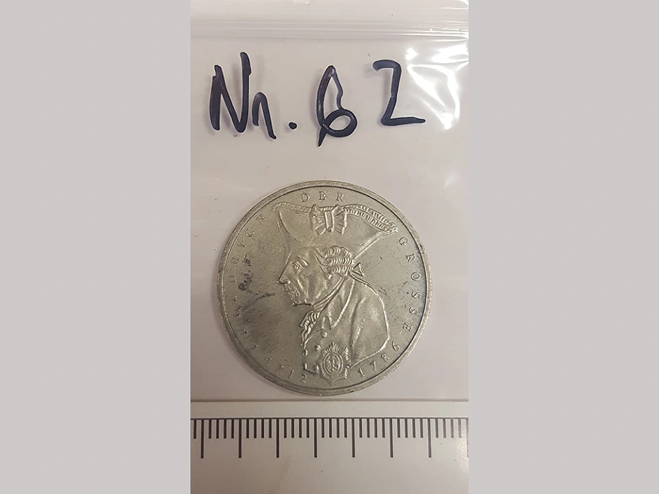 M&uuml;nze Nummer 62: Friedrich der Grosse / 1712-1786