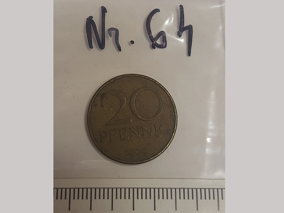M&uuml;nze Nummer 64: 20 Pfennig / 1969