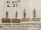 Asservate 250 bis 251: Manschettenknöpfe / einmal aus 925 Silber