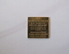 Abbildung einer mutmaßlich gestohlenen goldenen Briefmarke