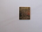 Abbildung einer mutmaßlich gestohlenen goldenen Briefmarke