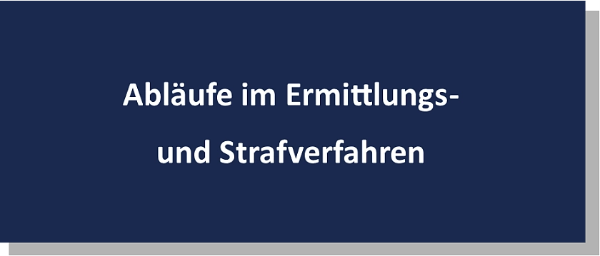 Abläufe im Strafverfahren